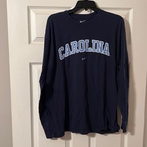 Nike UNC Tarheels dry fit long sleeve tshirt